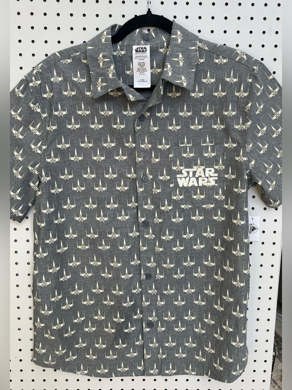NWT Star Wars X-Wing Button-Up Shirt Men’s Medium